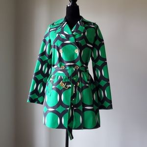 MICHAEL KORS  retro pattern trenchcoat